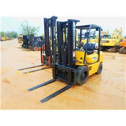 HYUNDAI HLF30-11 FORKLIFT, VIN/SN:E160845 - PROPANE, 2 STAGE MAST, CANOPY, METER READING 1,683 HOURS