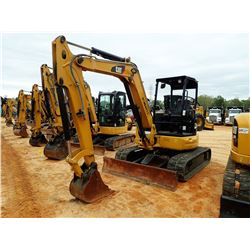 2017 CAT 205E2 CR MINI EXCAVATOR, VIN/SN:H5M04093 - 7' STICK, 18" BUCKET, AUX HYD, BLADE, RUBBER TRA
