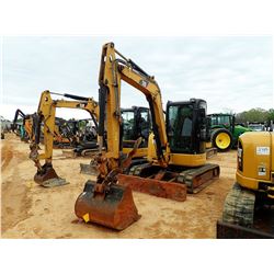 2013 CAT 305.5E CR MINI EXCAVATOR, VIN/SN:FKY01614 - 7' STICK, 36" BUCKET, HYD THUMB, AUX HYD, BLADE