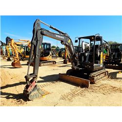 2017 VOLVO ECR40D MINI EXCAVATOR, VIN/SN:14091 - 5' 6" STICK, 18" BUCKET, COUPLER, AUX HYD, BLADE, R