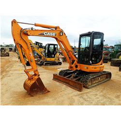 2007 CASE CX50B MINI EXCAVATOR, VIN/SN:N7TN81803 - 5' STICK, 24" BUCKET, AUX HYD, RUBBER TRACKS, BLA