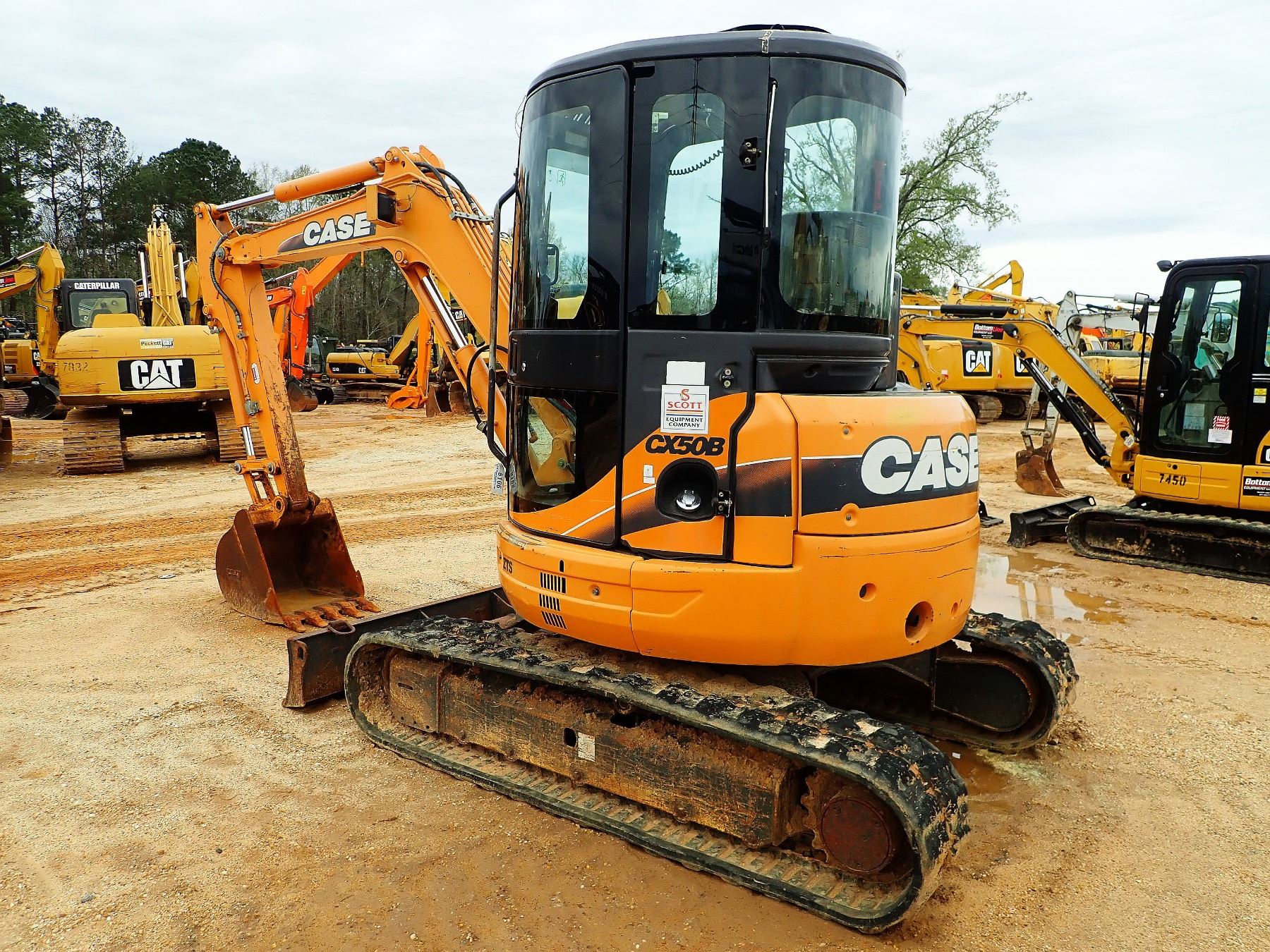 2007 CASE CX50B MINI EXCAVATOR, VIN/SNN7TN81803 5' STICK, 24" BUCKET