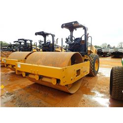 2015 CAT CS56B ROLLER, VIN/SN:S5600122 - VIBRATORY, 84" SMOOTH DRUM, CANOPY, METER READING 1,198 HOU