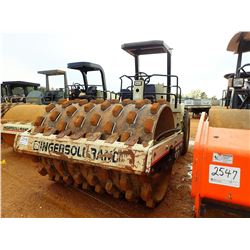 INGERSOLL-RAND SD-100F PRO PAC ROLLER, VIN/SN:10256SJD - VIBRATORY, 84" PADFOOT DRUM, CANOPY, METER 