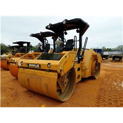 2012 CAT CB54XW ROLLER, VIN/SN:JLM00519 - 66" DRUMS, VIBRATORY, CANOPY, METER READING 4,449 HOURS
