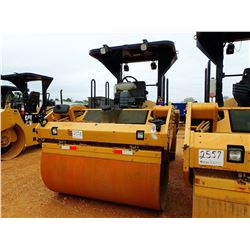 2012 CAT CB54XW ROLLER, VIN/SN:JLM00720 - TANDEM, DRUMS, VIBRATORY, CANOPY, METER READING 3,576 HOUR