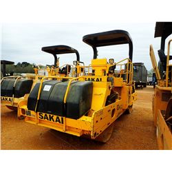 2007 SAKAI SW800 ROLLER, VIN/SN:VSW35-10123 - TANDEM, VIBRATORY, 68" SMOOTH DRUMS, CANOPY, METER REA