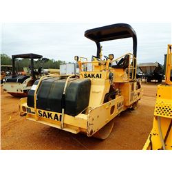2007 SAKAI SW800 ROLLER, VIN/SN:VSW25-40170 - TANDEM, VIBRATORY, 68" SMOOTH DRUMS, CANOPY, METER REA