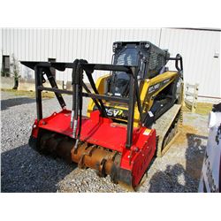 2017 ASV RT-120 SKID STEER LOADER, VIN/SN:CHDF01092 - FORESTRY PACKAGE, FECON MULCHING HEAD, CRAWLER