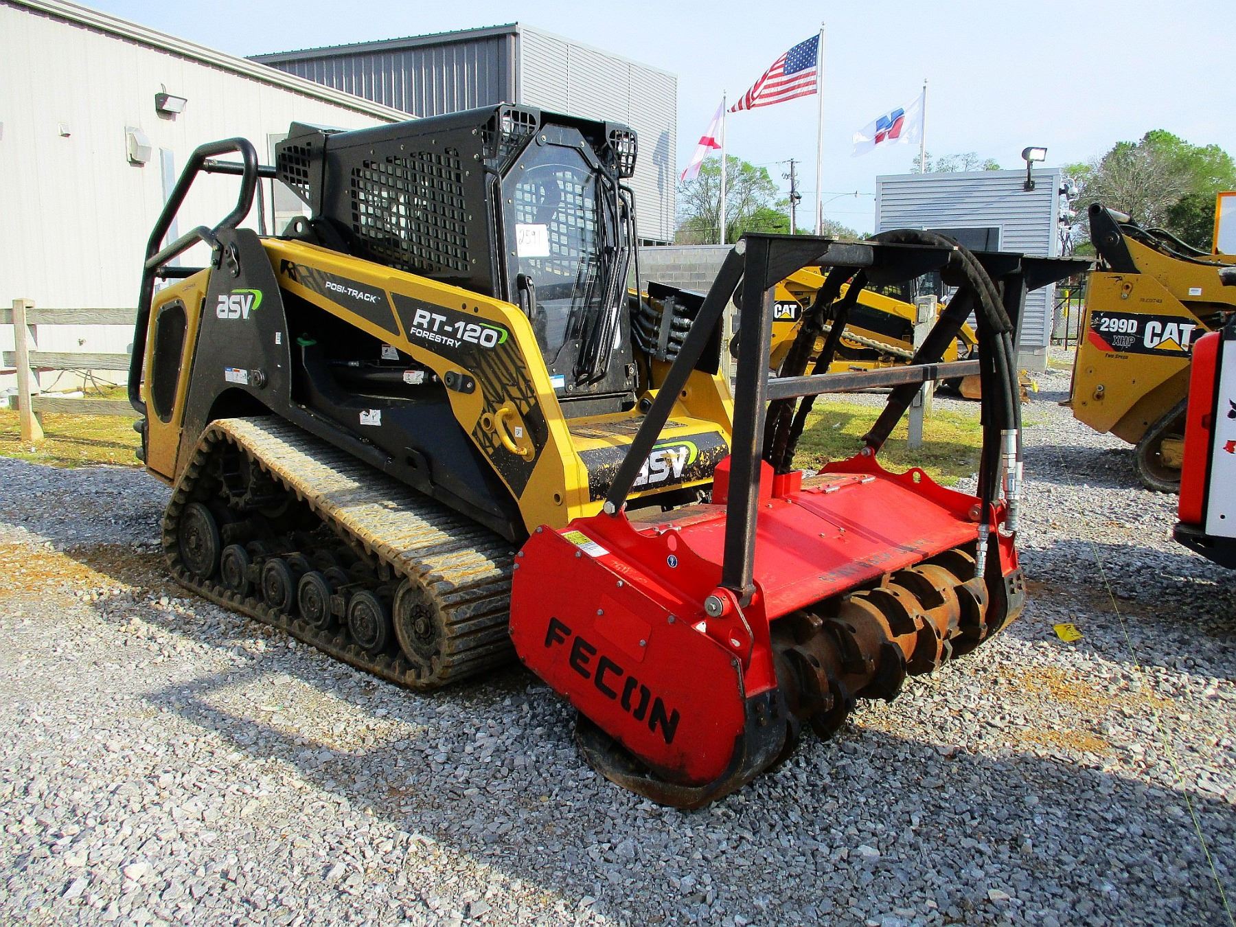 2017 ASV RT120 SKID STEER LOADER, VIN/SNCHDF01092 FORESTRY PACKAGE