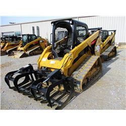 2014 CAT 289D SKID STEER LOADER, VIN/SN:TAW00995 - CRAWLER, GRAPPLE, TWO SPEED, CANOPY, METER READIN