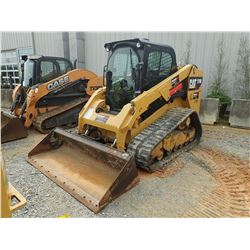 2015 CAT 279D SKID STEER LOADER, VIN/SN:GTL02094 - CRAWLER, TWO SPEED, BUCKET, CAB, A/C, METER READI