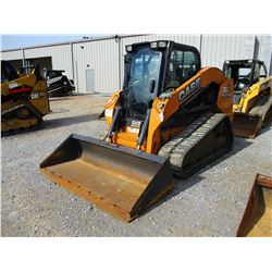 2012 CASE TV380 SKID STEER LOADER, VIN/SN:JAFTV380EFMA411509 - CRAWLER, BUCKET, CAB, A/C, METER READ