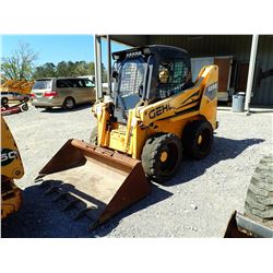 GEHL 4840 SKID STEER LOADER, VIN/SN:406274 - WHEELED, BUCKET, CAB, A/C, METER READING 1,018 HOURS