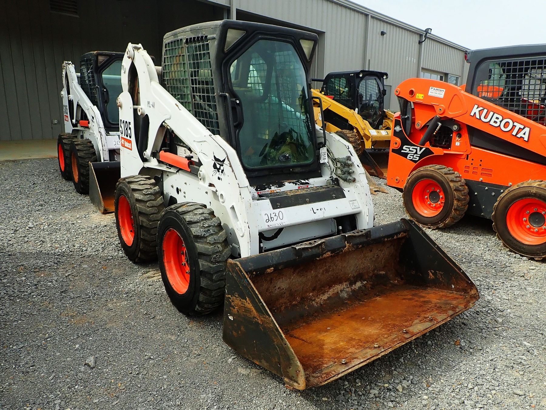 2011 BOBCAT S185 SKID STEER LOADER, VIN/SNA3L941104 WHEELED, BUCKET