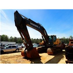 2014 VOLVO EC480DL HYDRAULIC EXCAVATOR, VIN/SN:210454 - 10'-6" STICK, CAB, A/C, METER READING 9,475 