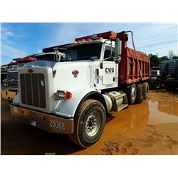 2008 PETERBILT 367 DUMP, VIN/SN:1NPTLBEX68N764609 - TRI-AXLE, 466HP C15 CAT DIESEL ENGINE, 8LL TRANS