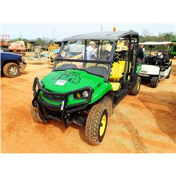 JOHN DEERE XUV550S4 UTV, VIN/SN:1M0550FBADM022375 - 4X4, 4 SEATER, GAS ENGINE, DUMP BODY, CANOPY, ME