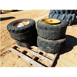 (4) 12-16.5 NHS TIRES W/RIMS