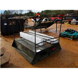 TRUCK/ TRAILER BED W/ SEATS & CANOPY FRAME (A-1)
