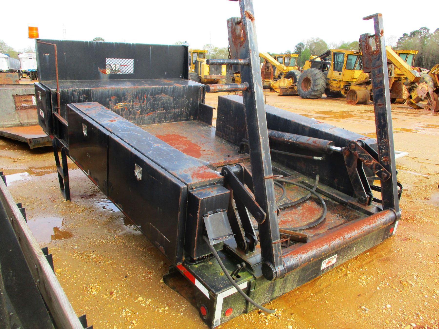 OX BODIES REEL BED W/ HYD LIFT, TOOL BOXES (A1)
