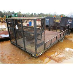 LANDSCAPING TRUCK BED, - 16', 4' DOVE TAIL, RAMP, FOLD DOWN SIDE, (A-1)