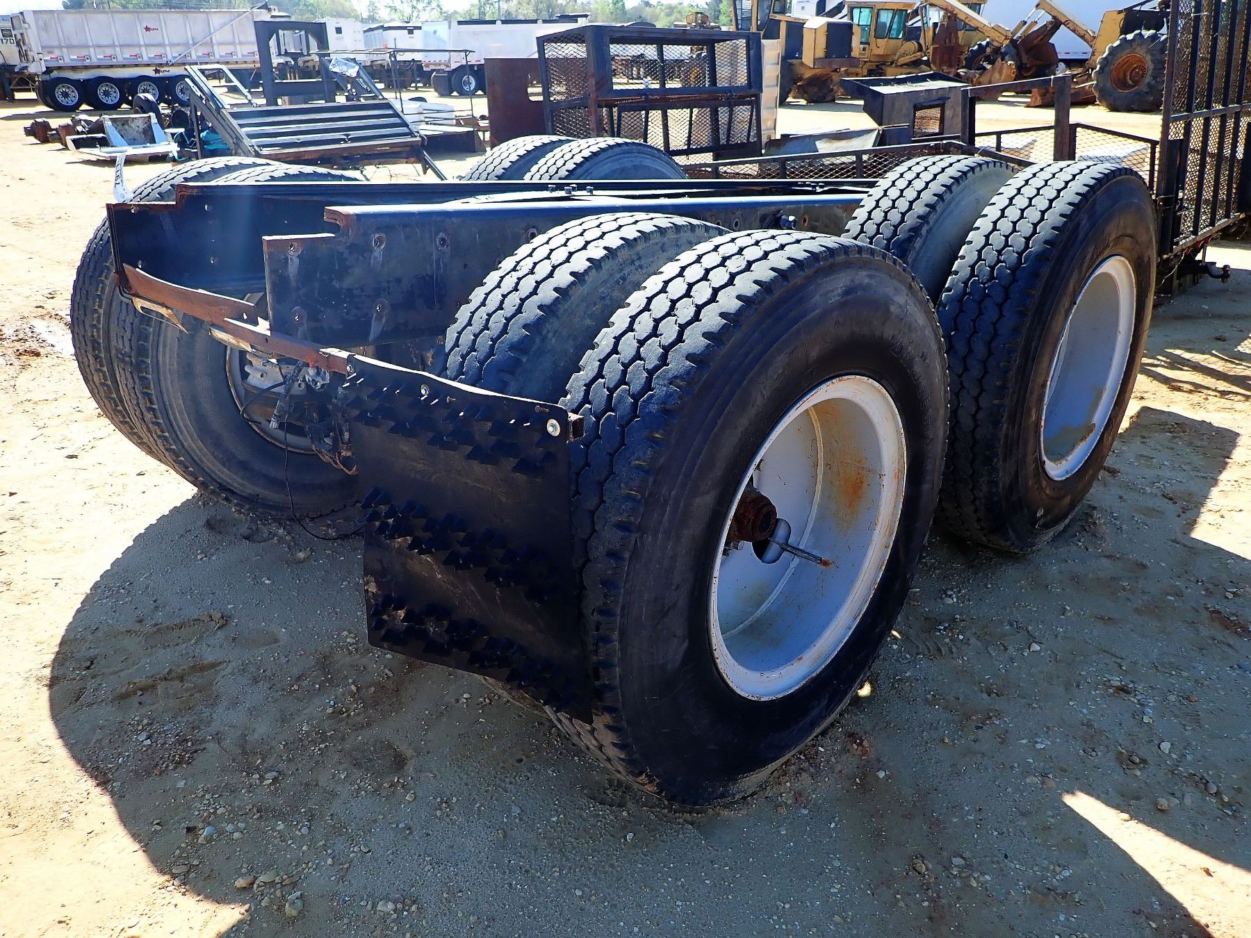 Mack Rear Rims CUTOFF MACK TRUCK FRAME W/ DRIVE AXLE, TIRES & RIMS (A-1) - J.M. Wood ...