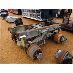 - COMPLETE REAR CUTOFF FROM 2000 STERLING, 46,000# ROCKWELL AXLES W/4.30 RATIO, STERLING T RIDE SUSP