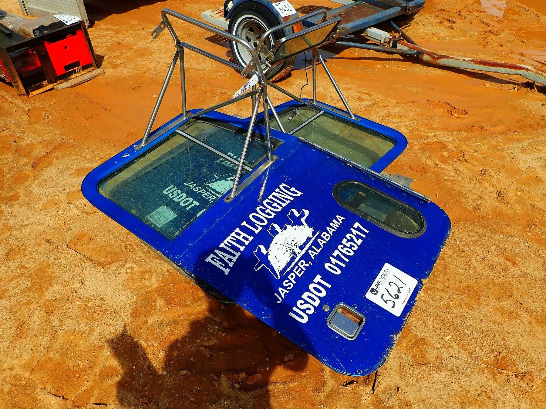 (2) DOORS W/MIRROR, FITS TRUCK TRACTOR (A1)