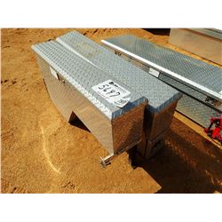 (1) SET SIDE MOUNTED ALUM TOOL BOX (A-1)