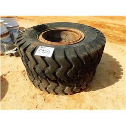 (2) 14.00-24 TIRES W/RIMS (A-2)