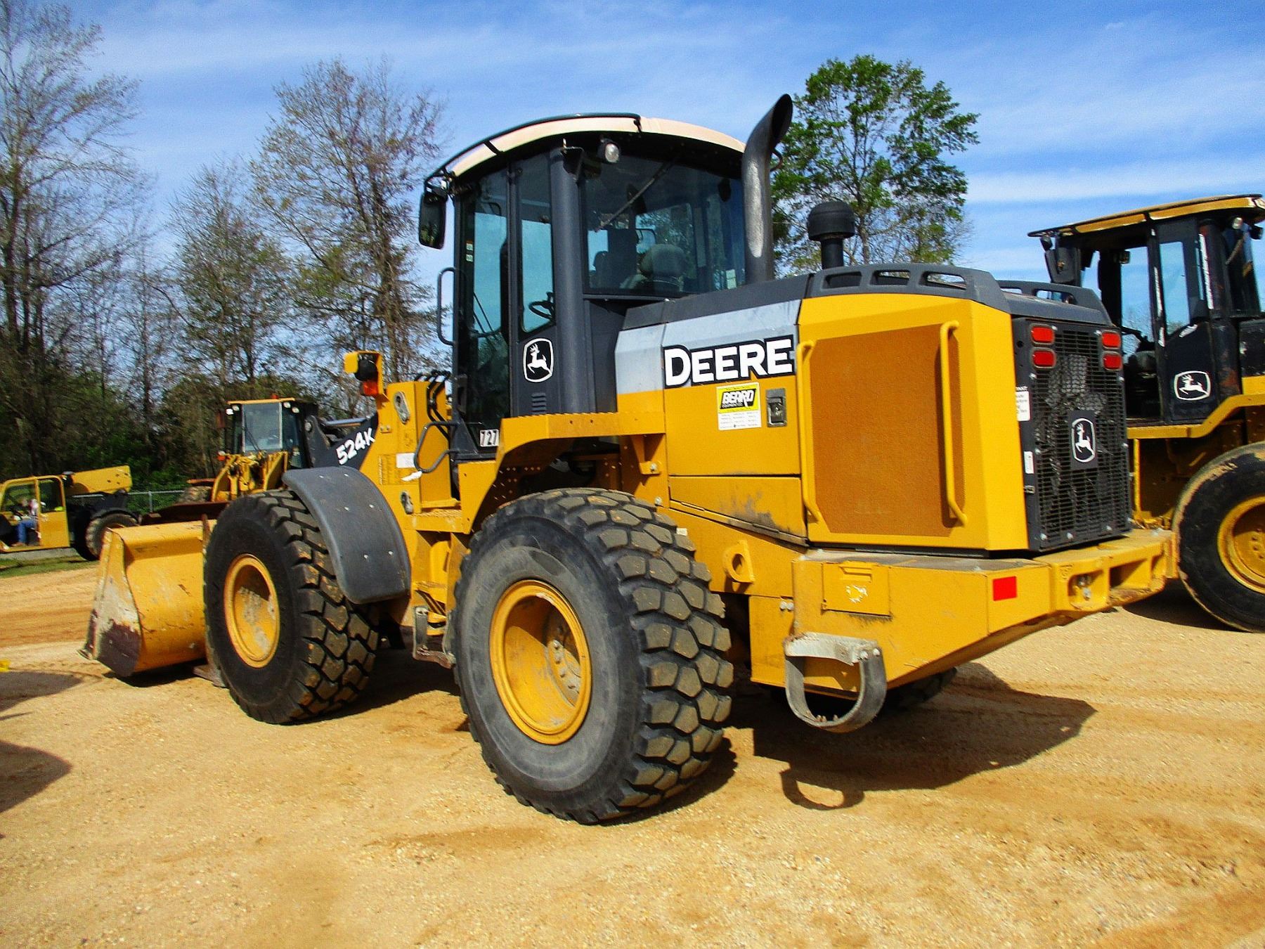 2015 JOHN DEERE 524K WHEEL LOADER, VIN/SN667888 COUPLER, BUCKET