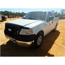 2008 FORD F150 PICK UP, VIN/SN:1FTRF12V78KB62616 - GAS ENGINE, A/T, ODOMETER READING 255,5002 MILES