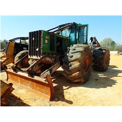 2013 JOHN DEERE 748H SKIDDER; VIN/SN:651195 -GRAPPLE, DUAL ARCH, WINCH, CAB, A/C, 35.5L-32 TIRES, ME