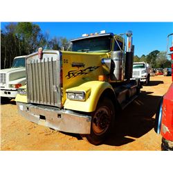 2007 KENWORTH W900 TRUCK TRACTOR; VIN/SN:1XKWDV9X97J141393 -T/A, 40K REARS, AIR RIDE SUSP, 13,200# F