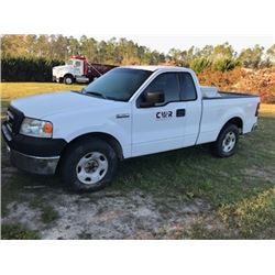 2008 FORD F150, VIN/SN:1FTRF12V58KB53896 - GAS, A/T, AC, ODOMETER READING 272.927 MILES (SELLING ABS