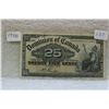 Image 1 : Canada Twenty-Five Cent Paper Bill (Shinplaster)