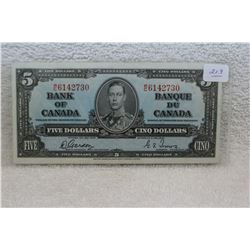 Canada Five Dollar Bill (1)