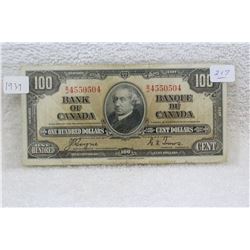 Canada One Hundred Dollar Bill (1)