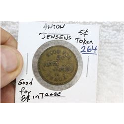 Anton Jensen 5¢ Token