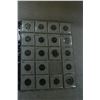 Image 1 : Sheet of Canada Twenty-five Cent Coins (19)