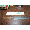 Image 1 : Damascus Kitchen Knife; 8"; w/Walnut Handle