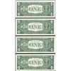 Image 2 : Lot of (4) Consecutive 1957B $1 Silver Certificate Notes