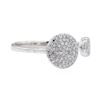 Image 1 : 0.22 ctw Diamond Ring - 14KT White Gold