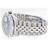 Image 4 : Rolex Mens Stainless Steel 36MM Blue Index Diamond Datejust Wristwatch