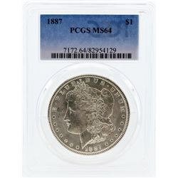 1887 PCGS MS64 Morgan Silver Dollar