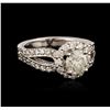 Image 1 : 14KT White Gold 2.22 ctw Diamond Ring