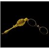 Image 1 : Lorgnette 14KT Yellow Gold Antique Opera Glasses