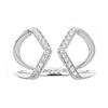 Image 1 : 0.18 ctw Diamond Ring - 18KT White Gold