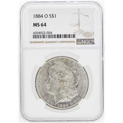 1884-O $1 Morgan Silver Dollar Coin NGC MS64